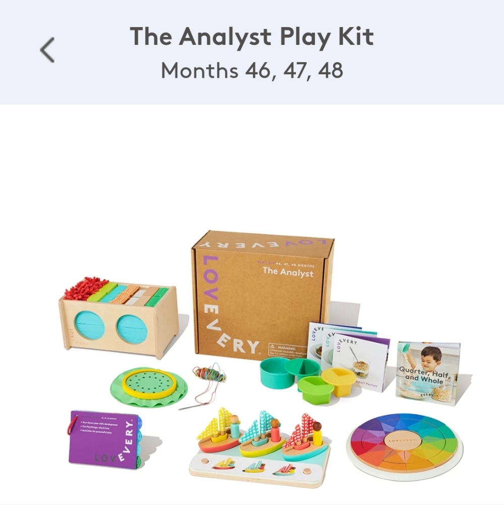 Loverly toy kit months 46-48